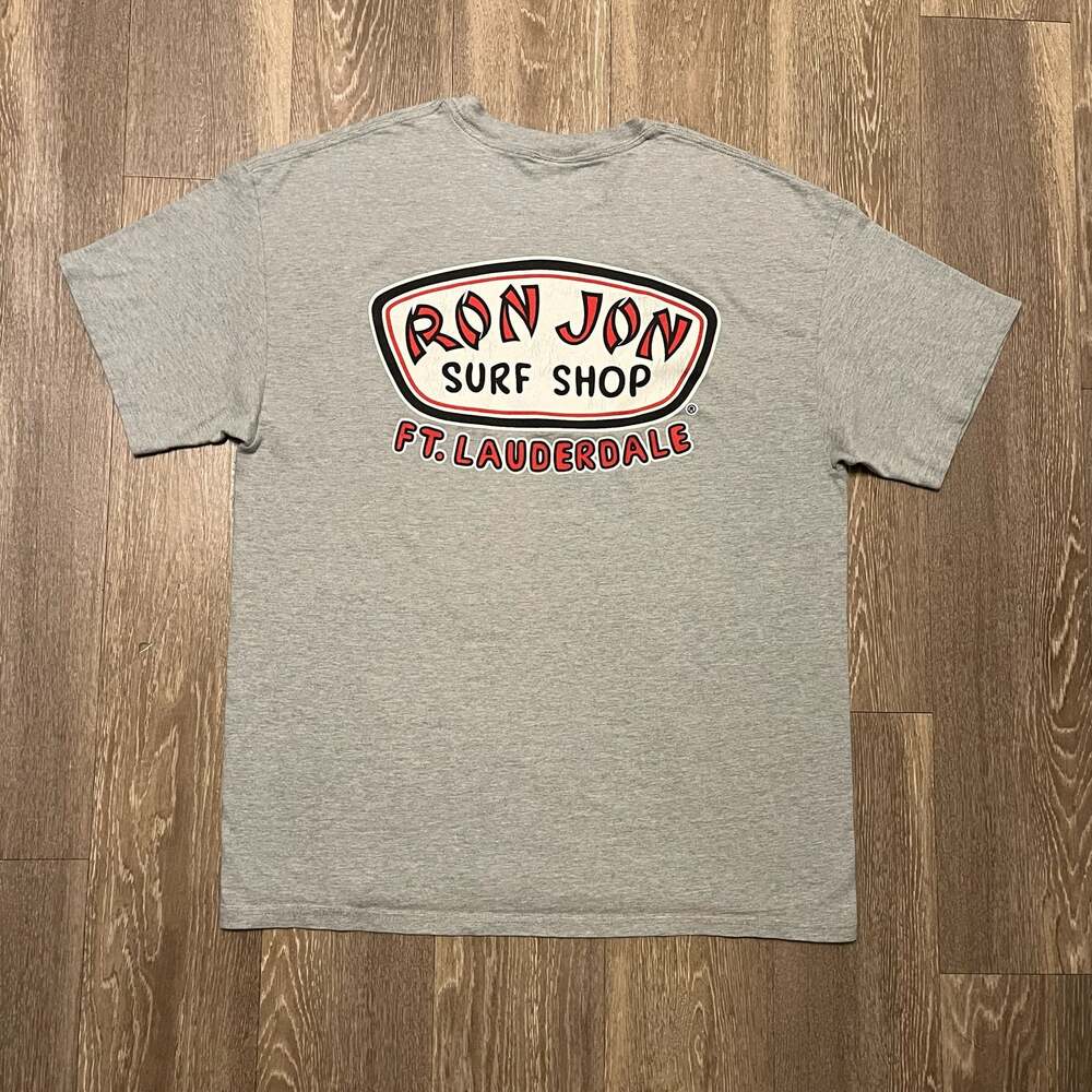 Ron Jon Surf Shop Ft. Lauderdale Gray Pocket T-Shirt XL